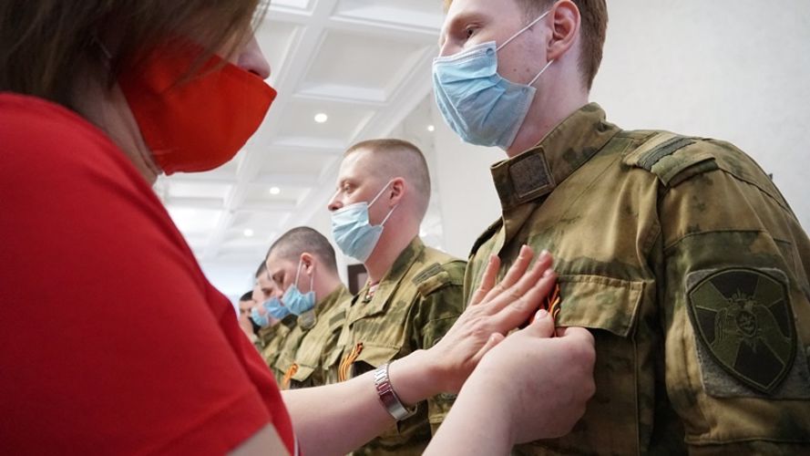 Управление Росгвардии продолжает участие в патриотических акциях, посвящённых Дню Победы
