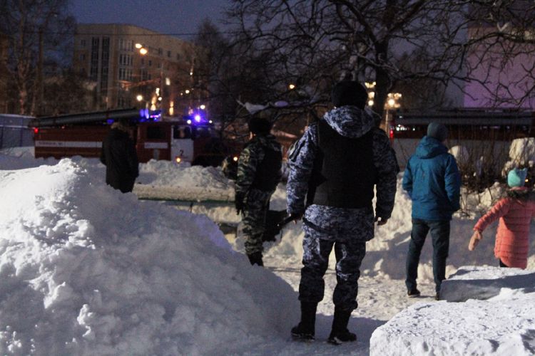 В Архангельске сотрудники Росгвардии приняли участие в масштабном пожарно-тактическом учении