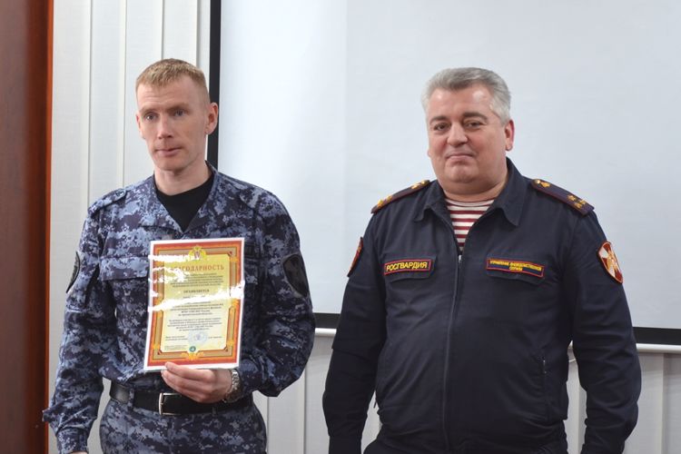 В Архангельске определили лучшую группу задержания вневедомственной охраны Росгвардии 