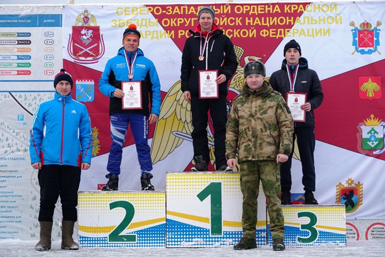 В Архангельской области разыграли комплекты медалей окружного чемпионата Росгвардии по лыжным гонкам