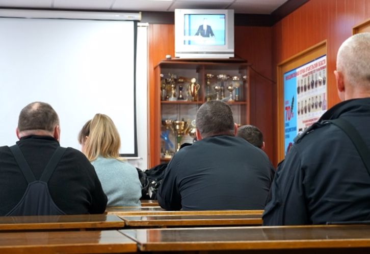 Личный состав Управления Росгвардии по Архангельской области смог посмотреть ежегодное послание Президента России