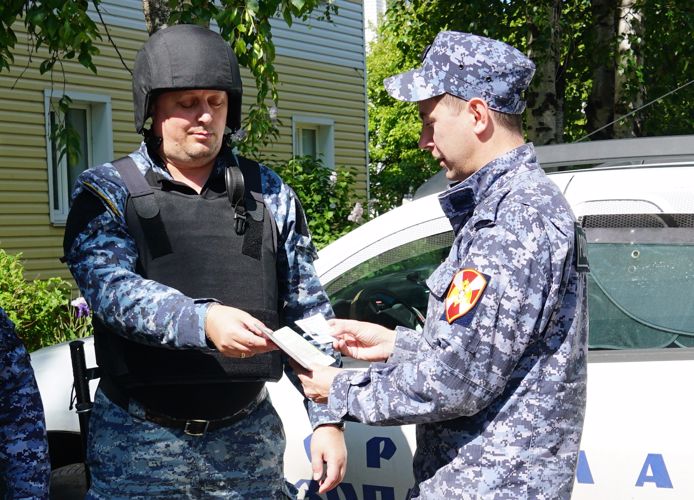 В Архангельской области сотрудники Росгвардии проверили безопасность детского лагеря