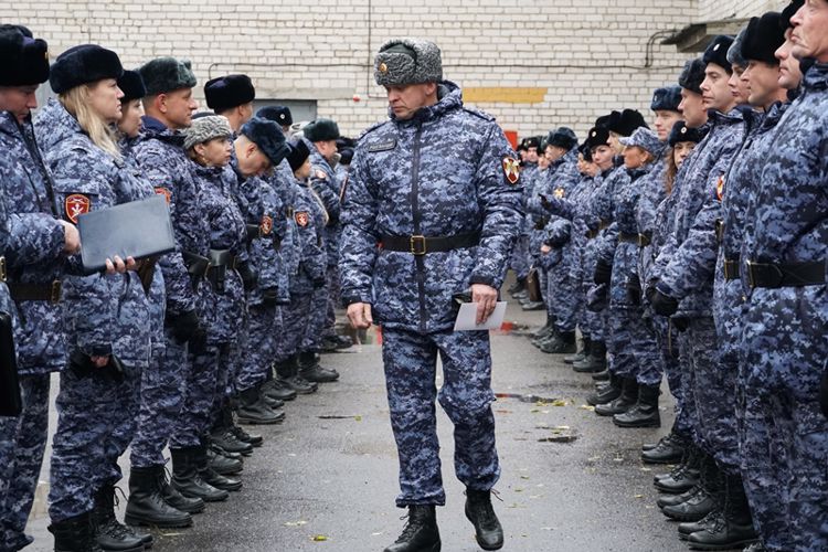 В Архангельске проверили готовность подразделений Росгвардии к несению службы в зимний период