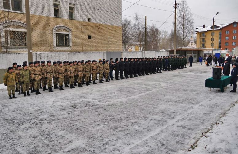 Архангельские призывники отправились служить в воинскую часть Северо-Западного округа Росгвардии