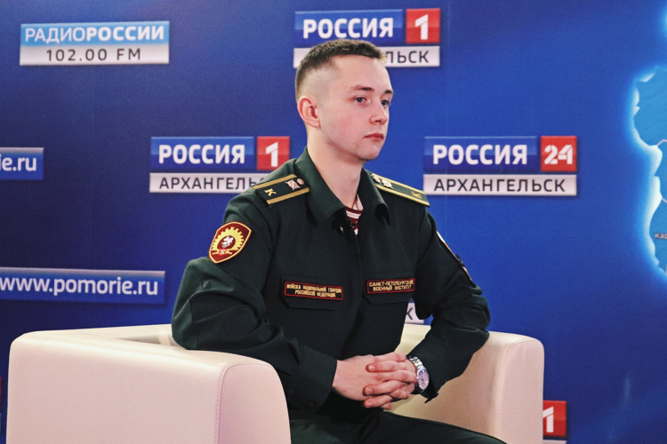 Курсант Росгвардии в интервью ГТРК «Поморье» рассказал об обучении в военном ВУЗе