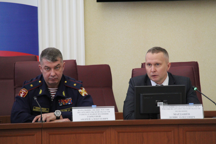 Начальник Управления Росгвардии по Архангельской области принял участие в заседании оперативного штаба УМВД   
