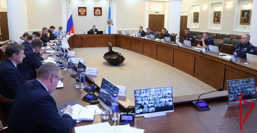 Руководитель областной Росгвардии генерал-майор полиции Андрей Горбунов принял участие в заседании антитеррористической комиссии