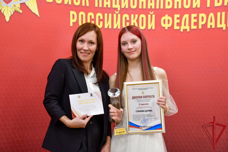 Девушка из Котласа заняла второе место на Всероссийском фестивале детской патриотической песни Росгвардии