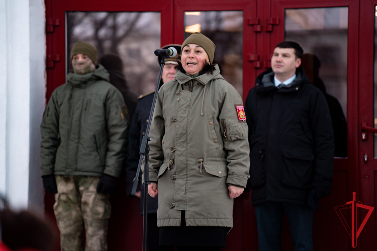 Офицер Росгвардии принял участие в митинге, посвященном старту мероприятий Года защитника Отечества в Архангельске