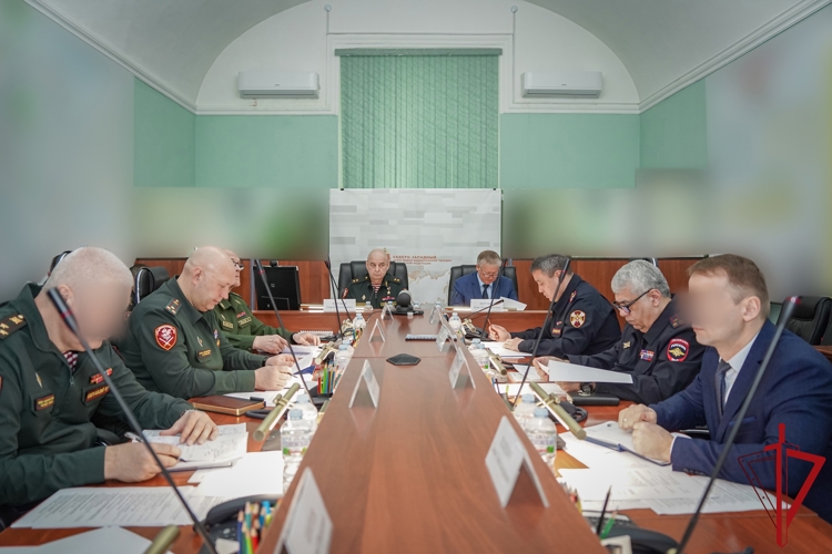 Руководитель терорагана и командир отряда «Ратник» приняли участие в заседании оперативного штаба Северо-Западного округа Росгвардии