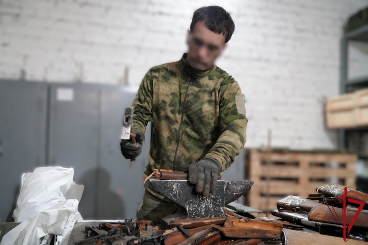 Более 6 000 единиц гражданского оружия в год уничтожают росгвардейцы в Архангельской области