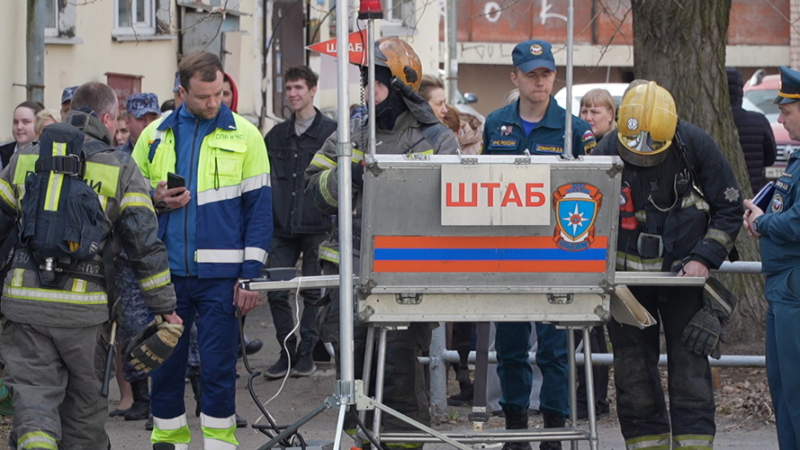 В Архангельске прошло совместное пожарно-тактическое учение Росгвардии и МЧС России