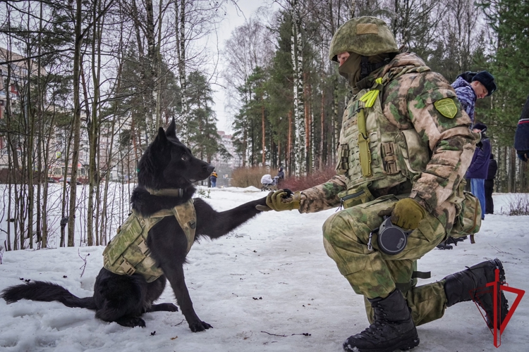 Военнослужащие подразделений Росгвардии по охране важных гособъектов и спецгрузов отмечают профессиональный праздник