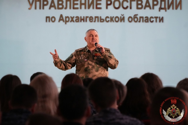 В Управлении Росгвардии по Архангельской области состоялся концерт к 10-летию Росгвардии