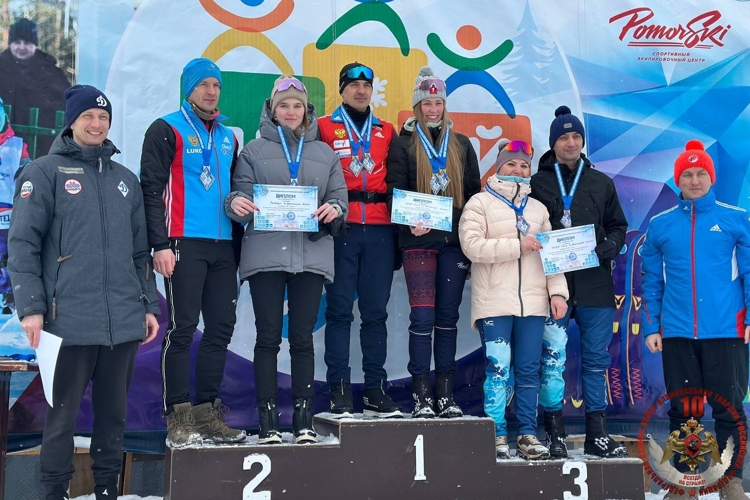 Команда Росгвардии - призёр чемпионата Архангельской областной организации «Динамо» по лыжным гонкам