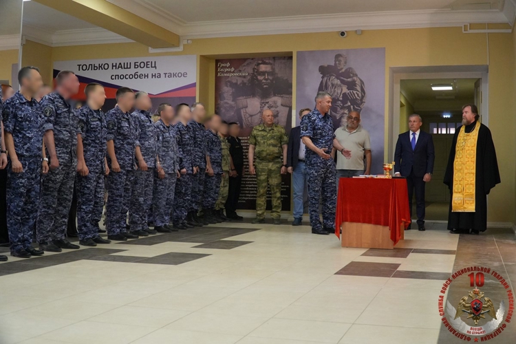 В Управлении Росгвардии по Архангельской области состоялось торжественное освящение иконы