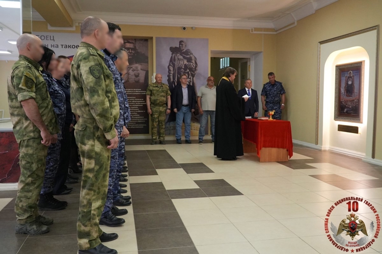 В Управлении Росгвардии по Архангельской области состоялось торжественное освящение иконы