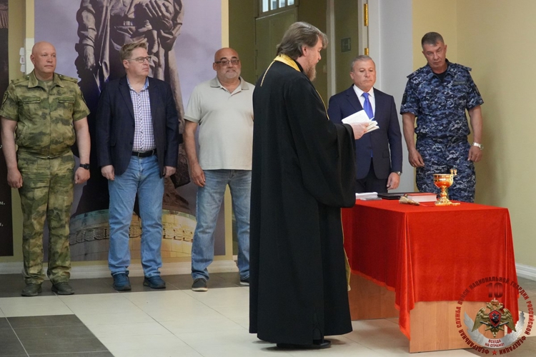 В Управлении Росгвардии по Архангельской области состоялось торжественное освящение иконы