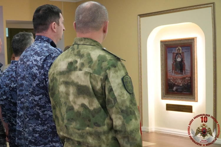 В Управлении Росгвардии по Архангельской области состоялось торжественное освящение иконы