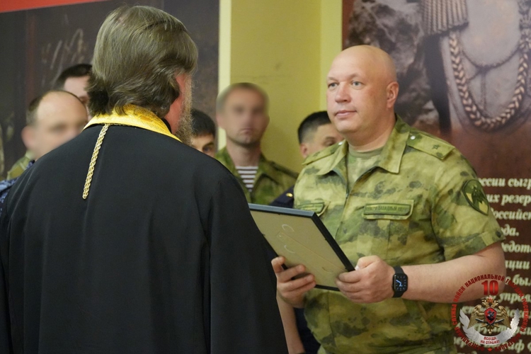 В Управлении Росгвардии по Архангельской области состоялось торжественное освящение иконы