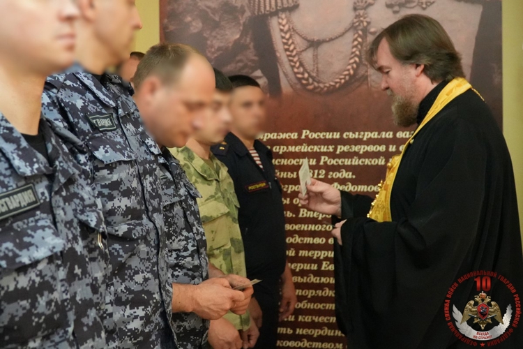 В Управлении Росгвардии по Архангельской области состоялось торжественное освящение иконы