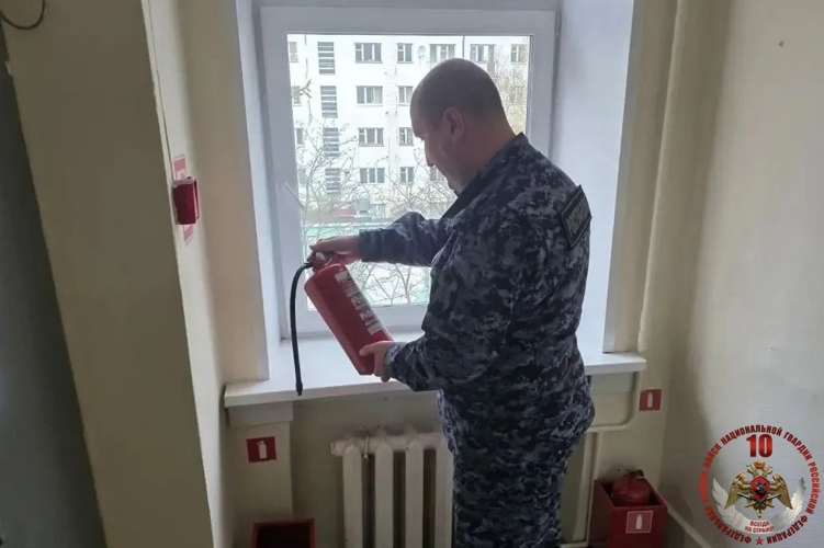 В подразделениях Росгвардии Архангельской области усилены меры противопожарной безопасности