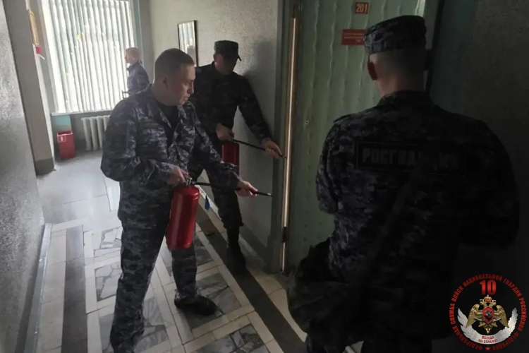 В подразделениях Росгвардии Архангельской области усилены меры противопожарной безопасности