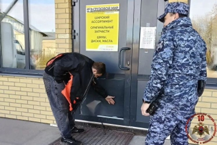 В Котласе сотрудники Росгвардии задержали подростка, незаконно проникшего в магазин запчастей